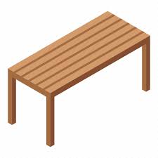 Bench Cartoon Furniture Isometric