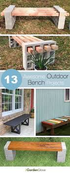 13 Awesome Outdoor Bench Projects 13