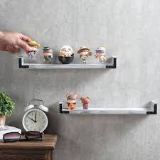 White Wall Mounted Collectibles Rack
