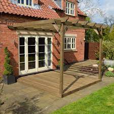 Wall Mounted Pergola And Decking Kit