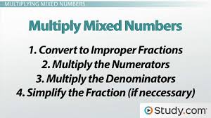 Multiplying Mixed Numbers Steps
