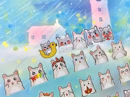 Cat Sticker Cat Themed Funny Cat Emoji