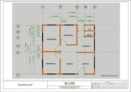 Floor Plan Of The Model House Sketch