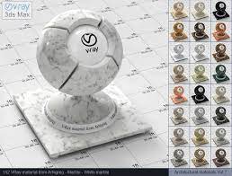 Vray Material White Marble