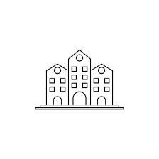 A Clean Minimalist Icon Of A Building