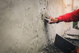 Worker Plastering Cement