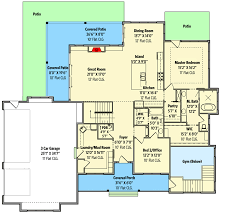 Rustic Mountain Ranch Home Plan With L