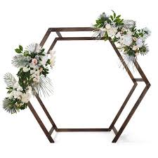 Hexagonal Garden Arbor Wedding Arch