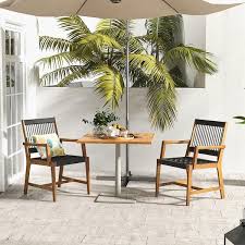 Acacia Wood Outdoor Dining Chairs