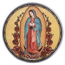 Icon Of Our Lady Of Guadalupe Art Glass