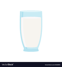 Milk Glass Icon Royalty Free Vector