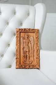 Archangel Michael Religious Wooden Wall