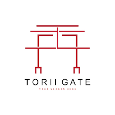 Premium Vector Torii Gate Logo