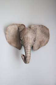 Baby Elephant Head Ultimate Paper Mache