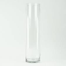 16 X 4 Glass Cylinder Vase Clear Glass