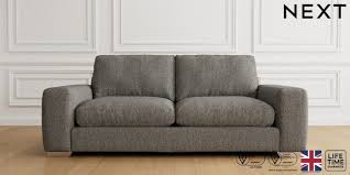 Relaxed Sit Large Sofa Chunky Weave