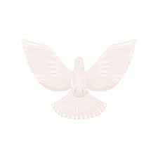 Heaven Dove Bird Wing Figurine Ceramic