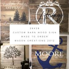 28x28 Barn Wood Custom Sign
