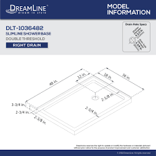 Double Threshold Shower Base