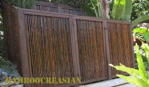 Bamboo Fencing Carbonized