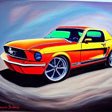 Ford Mustang Painting Creative Fabrica
