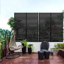 Black Patio Privacy Screen