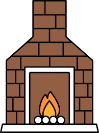Chimney Icon In Brown And White Color
