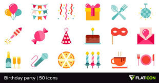49 Free Vector Icons Of Birthday Party