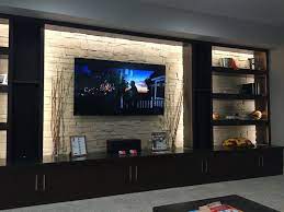 Basement Living Rooms Tv Wall Decor