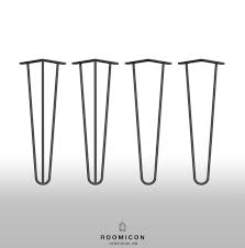 4x Hairpin Legs Table Legs 35 Cm