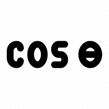 Cos Cosinus Math Icon On