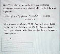 Solved Urea Cn2h4o Can Be