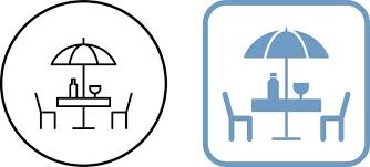 Unique Cafe Table Icon Design 44388293