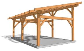 16x24 Timber Frame Shed Roof Plan