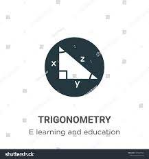 Flat Vector Trigonometry Icon Symbol