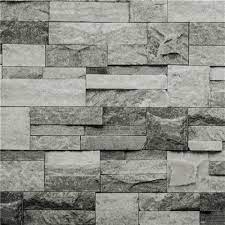 Hyfive Grey 3d Brick Wallpaper Stone
