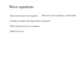 Ppt Wave Equations Powerpoint