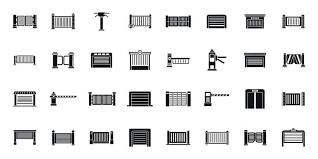 Automatic Gate Vector Art Icons And