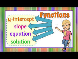 Functions Slope Y Intercept