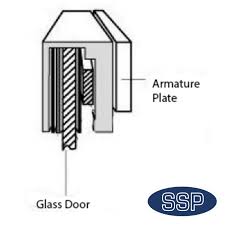 Glass Door Maglock Ar U Bracket