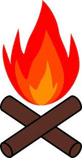 Simple Bonfire Icon Burning Logs