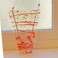 Fused Glass Wall Pocket Vase Art Glass