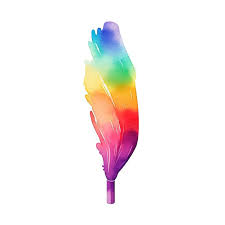 Watercolor Paint Stroke Icon Rainbow