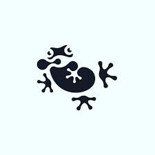 Logo Frog Abstract Art Design