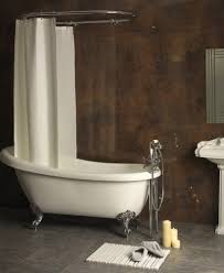 Oval Shower Curtain Rail With 2 Wall