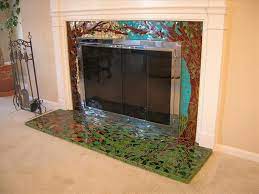 Mosaic Fireplace Surround Artisan Crafted