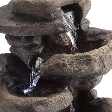 3 Tier Tabletop Stone Water Fountain