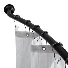 72 In Curved Shower Rod In Matte Black