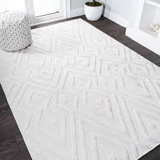 Jonathan Y Balansat Moroccan Diamond Indoor Outdoor Area Rug Ivory 8x10 Feet