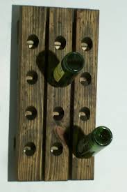 Riddling Wine Rack Wall Hanging Wooden